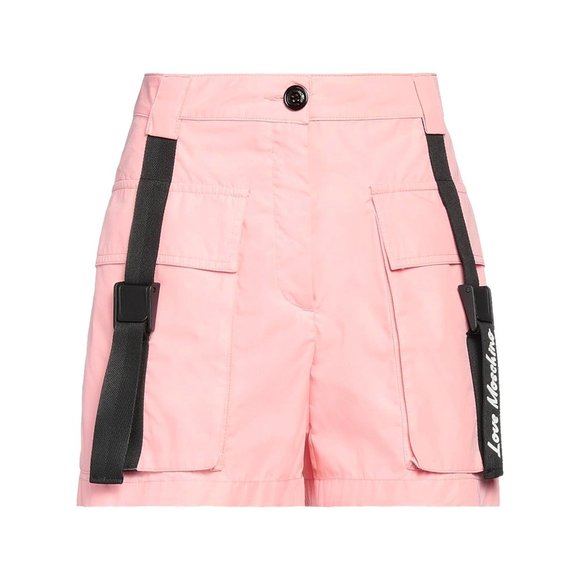 LOVE MOSCHINO Pink Shorts & Bermuda with logo and pockets - Picture 1 of 10